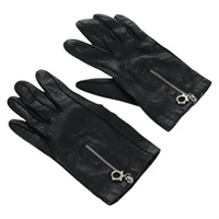 【原宿店限定】サルヴァトーレフェラガモ Salvatore Ferragamo 手袋 ガンチーニ レザー ブラック レディース 165653M