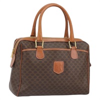 【原宿店限定】セリーヌ CELINE ハンドバッグ マカダムキャンバス PVC ベージュ ゴールド レディース 169281V