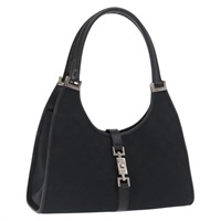 【原宿店限定】グッチ GUCCI ハンドバッグ GGキャンバス ジャッキー ブラック シルバー 002 1067 レディース ep13213V
