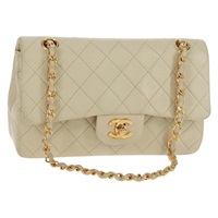 【原宿店限定】シャネル CHANEL ショルダーバッグ マトラッセ 23 ダブルフラップ チェーン ラムスキン ベージュ ゴールド レディース 165458V