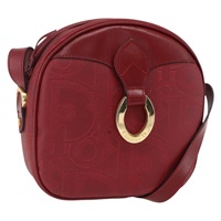 【原宿店限定】クリスチャンディオール Christian Dior ショルダーバッグ PVC ボルドー ゴールド レディース ep12962V