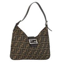 【原宿店限定】フェンディ FENDI マンマバゲット ショルダーバッグ ズッカキャンバス ブラック ブラウン レディース ka2025SAV