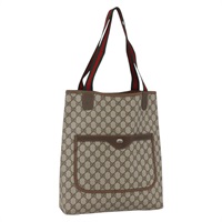 【原宿店限定】グッチ GUCCI トートバッグ GGスプリーム ウェブシェリーライン PVC ベージュ 39 02 003 レディース ep13207V