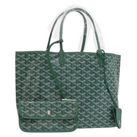 【原宿店限定】ゴヤール GOYARD サンルイPM トートバッグ ヘリンボーン PVC グリーン レディース SW2132SM