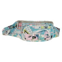 【原宿店限定】プラダ PRADA ボディバッグ レザー ライトブルー シルバー レディース 168150V