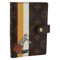 【原宿店限定】ルイ・ヴィトン LOUIS VUITTON アジェンダPM 手帳カバー モノグラム グルーム ジョーヌ R20019 レディース SW2101V