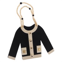 【原宿店限定】シャネル CHANEL ジャケットモチーフ ブローチ ベロア ブラック レディース 170024V