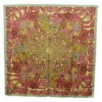 【原宿店限定】エルメス HERMES カレ140 スカーフ "Maitres de la Foret" シルク ピンク レディース 166376M