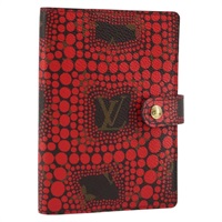 ルイ・ヴィトン LOUIS VUITTON アジェンダPM 手帳カバー モノグラム草間彌生 レッド R21132 レディース 172444SAV
