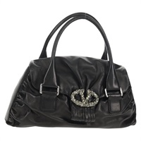 ヴァレンティノ VALENTINO ハンドバッグ レザー ブラック シルバー レディース 152881A