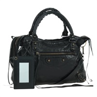 バレンシアガ BALENCIAGA ザ・タウン ハンドバッグ レザー 2way ブラック 240579 レディース am10899V