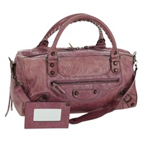 バレンシアガ BALENCIAGA ザ ツィギー ハンドバッグ レザー 2way ピンク 128523 レディース am10908V