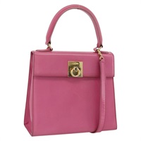 セリーヌ CELINE ハンドバッグ レザー 2way ピンク ゴールド レディース ARZ310V