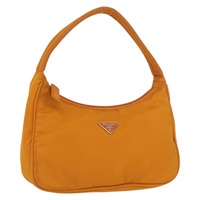 プラダ PRADA ハンドバッグ ナイロン オレンジ ゴールド レディース ARZ521V