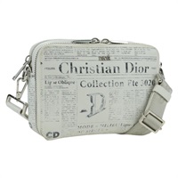 クリスチャンディオール Christian Dior ショルダーバッグ ダニエル・アーシャム レザー ホワイト シルバー レディース 171489V