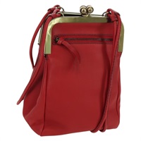 ミュウ ミュウ Miu Miu ショルダーバッグ レザー レッド ゴールド レディース ARZ060V