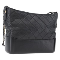シャネル CHANEL ガブリエルドゥシャネル ショルダーバッグ チェーン ラムスキン ブラック ゴールド レディース ka2943SAM