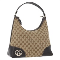 グッチ GUCCI ショルダーバッグ GGキャンバス ベージュ ゴールド 257070 レディース mr2129V