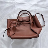 CELINE ビッグバッグ ショルダーバッグ ブラウン レザー