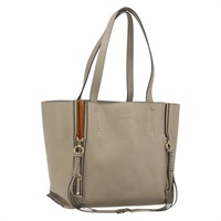 クロエ Chloe マイロ トートバッグ レザー ベージュ ゴールド レディース BA10962V