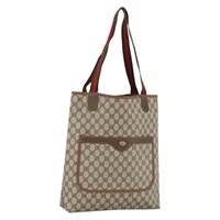 グッチ GUCCI トートバッグ GGスプリーム ウェブシェリーライン PVC ベージュ ゴールド 39 02 003 レディース BSZ150V