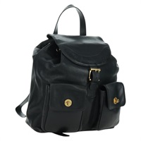 ティファニー TIFFANY&Co. バックパック レザー ブラック ゴールド レディース LNZ354V