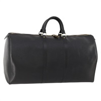 ルイ・ヴィトン LOUIS VUITTON キーポル55 ボストンバッグ エピ ノワール ブラック M42952 レディース 163646V