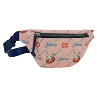 グッチ GUCCI ボディバッグ GGスプリーム ジェットソンコラボ PVC ピンク シルバー 502095 レディース BA11289V