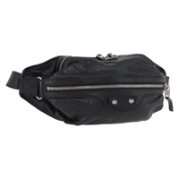 バレンシアガ BALENCIAGA ボディバッグ レザー ブラック シルバー レディース mr2182V