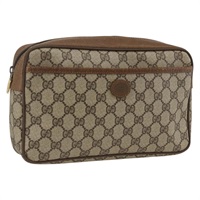 グッチ GUCCI クラッチバッグ GGスプリーム PVC ベージュ ゴールド 89 01 044 レディース 174019A