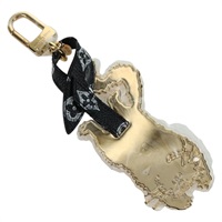 ルイ・ヴィトン LOUIS VUITTON ビジュー サック キーホルダー キャットグラム フライングキャット メタル ゴールド MP2284 レディース ARZ170SM