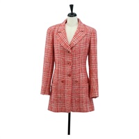 シャネル CHANEL 上着 ツイード レッド メンズ 158560M