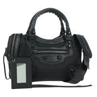 バレンシアガ BALENCIAGA クラシックミニシティ ハンドバッグ ナイロン 2way ブラック 300295 レディース 168315M
