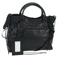 バレンシアガ BALENCIAGA クラシック ヴェロ ハンドバッグ レザー ブラック 235216 レディース yk20197SAV