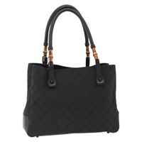 グッチ GUCCI ハンドバッグ GGキャンバス バンブー ブラック 112526 レディース ARZ850A