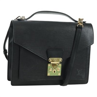 ルイ・ヴィトン LOUIS VUITTON モンソー28 ハンドバッグ エピ ブラック M52122 レディース BA11805A