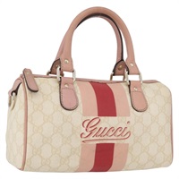 グッチ GUCCI ハンドバッグ GGスプリーム シェリーライン PVC アイボリー ゴールド 190257 レディース BAZ055A