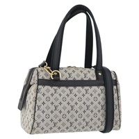 ルイ・ヴィトン LOUIS VUITTON ジョセフィーヌPM ハンドバッグ モノグラムミニ ブルー M92049 レディース BAZ096A