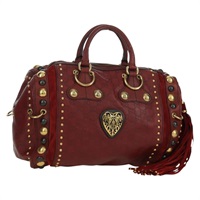 グッチ GUCCI ハンドバッグ GGキャンバス グッチシマ バブーシュカ レザー ゴールド レッド 207296 レディース BAZ633A