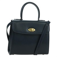 コーチ Coach ハンドバッグ レザー 2way ネイビー ゴールド レディース BAZ689A