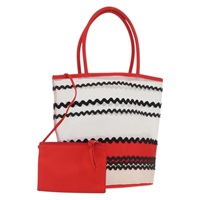 ミュウ ミュウ Miu Miu ハンドバッグ ナイロン レッド レディース BAZ702A