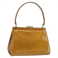 グッチ GUCCI ハンドバッグ パテントレザー ブラウン シルバー 000 781 0301 レディース BAZ808A