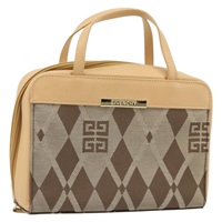 ジバンシィ GIVENCHY ハンドバッグ キャンバス ベージュ ゴールド レディース SW2228A
