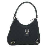 グッチ GUCCI ショルダーバッグ GGキャンバス アビー ブラック ゴールド 180738 レディース AMZ541V