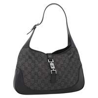 グッチ GUCCI ショルダーバッグ GGキャンバス ブラック シルバー 00963 レディース BAZ565A