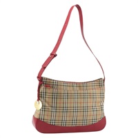 バーバリーズ Burberrys ショルダーバッグ ノバチェック キャンバス ベージュ ゴールド レディース YKZ464A