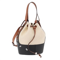 ロエベ LOEWE バケットバッグ ショルダーバッグ LOEWE × Studio Ghibli となりのトトロ まっくろくろすけ キャンバス ブラウン レディース 167150SM