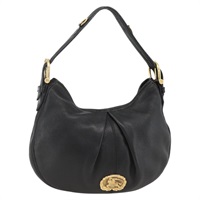 バーバリー BURBERRY ショルダーバッグ レザー ブラック ゴールド レディース 174317A