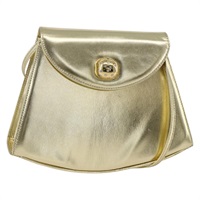 サルヴァトーレフェラガモ Salvatore Ferragamo ショルダーバッグ レザー ゴールドトーン レディース BA11796A