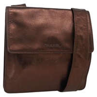 シャネル CHANEL ショルダーバッグ レザー ブラウン レディース BA11861A